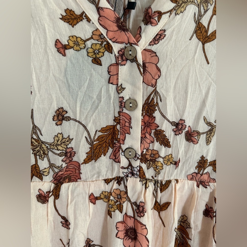 Mittoshop Pink and Orange Ruffled Tiered Sundress - Picture 3 of 12